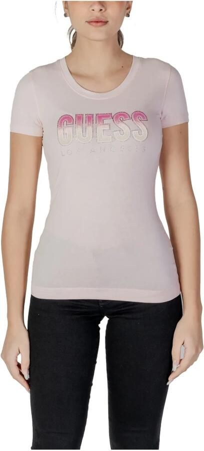 Guess T-shirt Korte Mouw CN SS GLITTER DEGRAD W5GI14 J1314 - Foto 3