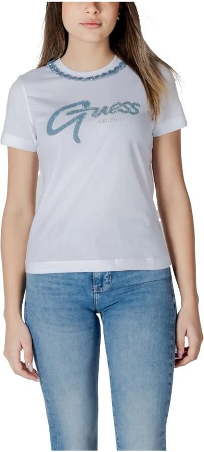 Guess T-shirt Korte Mouw CN SS JEANS CHAIN TE W5GI03 I3Z14 - Foto 3