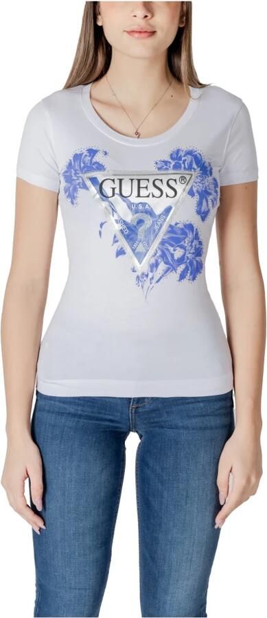 Guess T-shirt Korte Mouw SS CN FLOWER TRIANGL W5GI08 J1314 - Foto 3