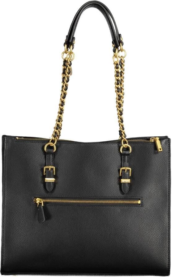 Guess Zwarte Polyurethaan Handtas met Ketting Schouderhandvatten Black Dames - Foto 2