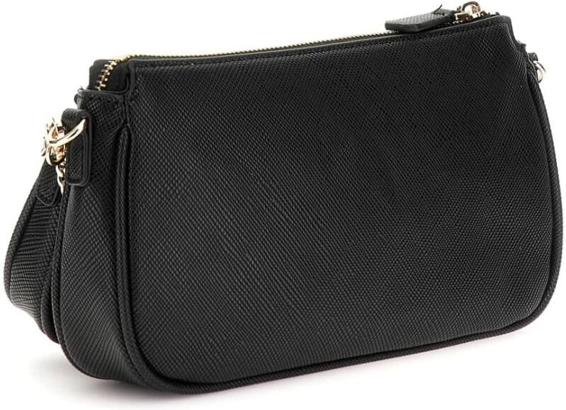 Guess Stijlvolle Mini Crossbody Tas met Logo Black Dames