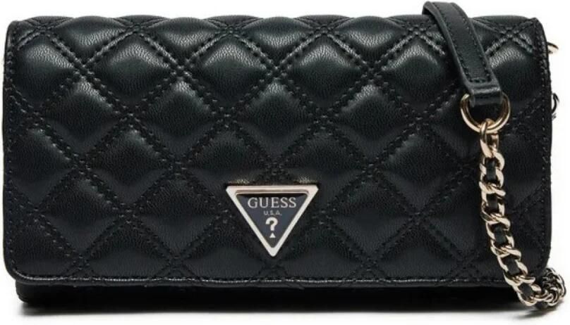 Guess Zwarte Kleine Flap Handtas met Gewatteerd Effect Black Dames - Foto 7