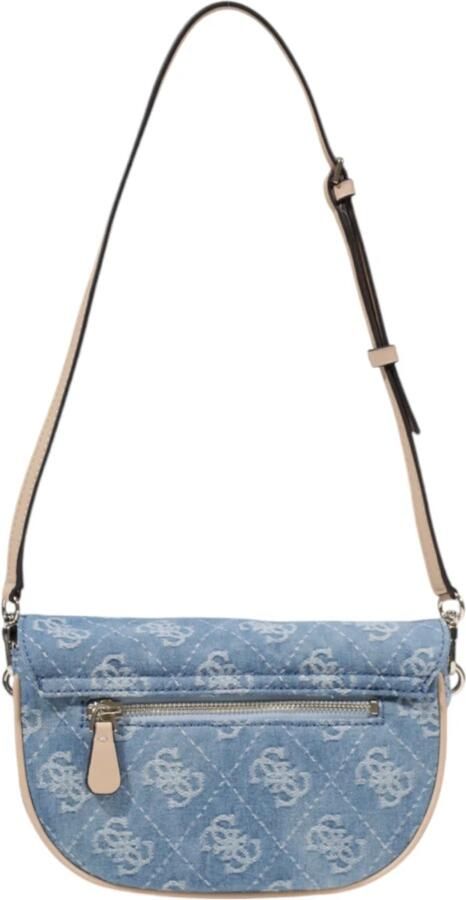 Guess Lichtblauwe Bedrukte Tas met Automatische Sluiting Blue Dames - Foto 3