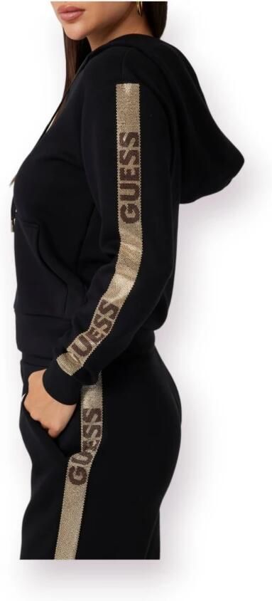 Guess Stijlvolle hoodies voor mannen en vrouwen Black Dames - Foto 3
