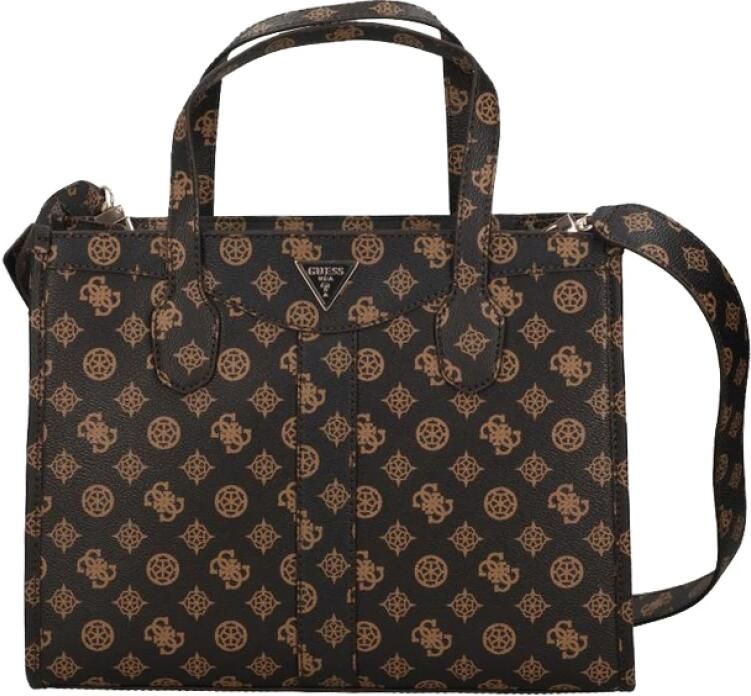 Guess Bruine Satchel Handtas voor Vrouwen Brown Dames