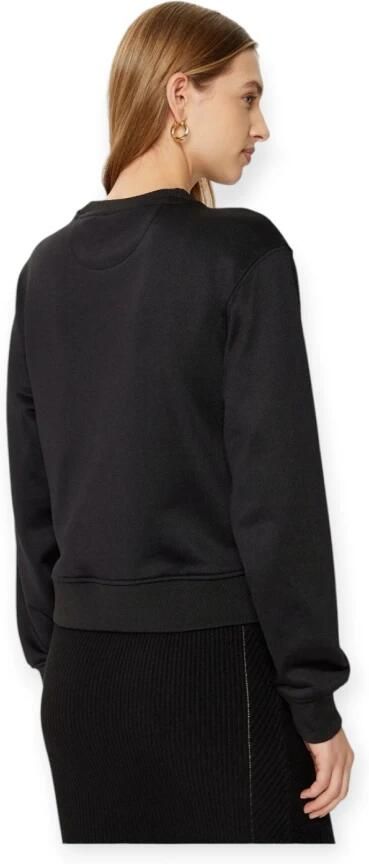 Guess Lange Mouw Zwarte Top met Peony Logo Black Dames - Foto 3