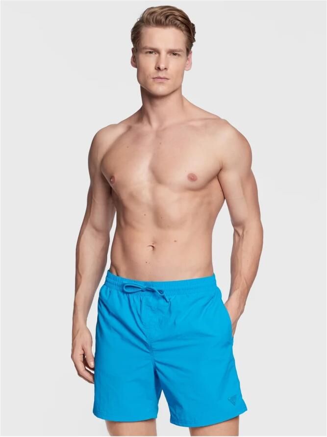 Guess Strandkleding Patty Logo Bath Short Blauw Heren - Foto 3