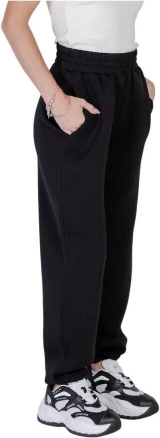Guess Zwarte Bedrukte Vetersluiting Broek Vrouwen Herfst Winter Black Dames - Foto 4