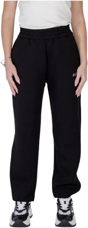 Guess Zwarte Bedrukte Vetersluiting Broek Vrouwen Herfst Winter Black Dames - Foto 2