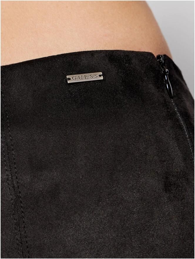 Guess Suede Leggings Super Slim Fit Black Dames