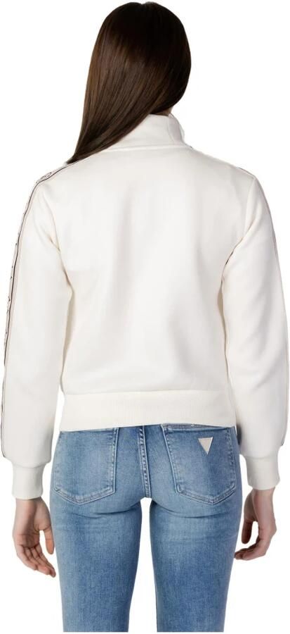 Guess Sweatshirt met ritssluiting lange mouwen en voorzakken White Dames - Foto 10