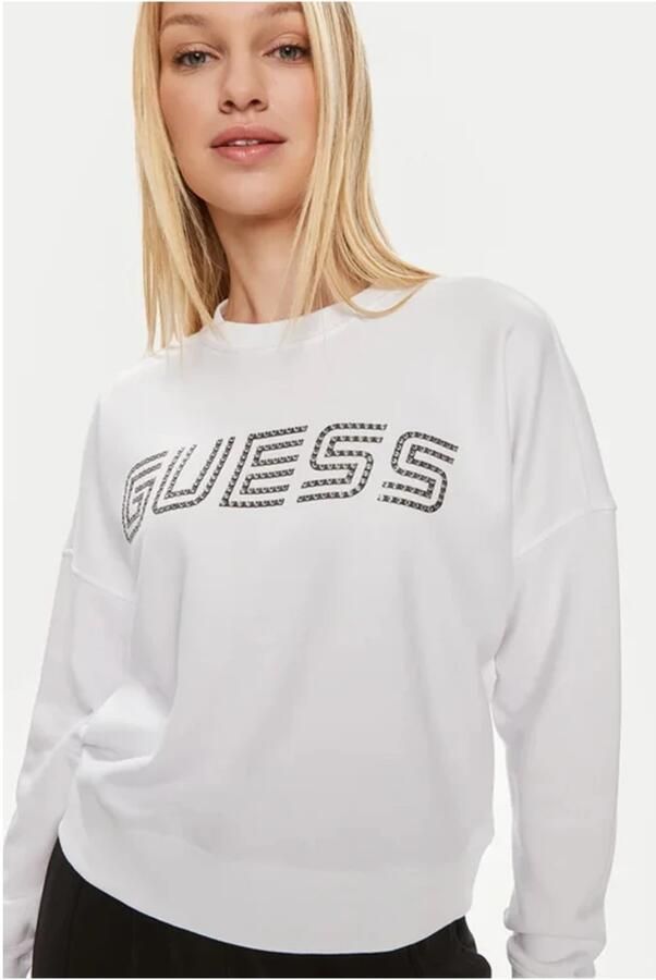 Guess Activewear Sweatshirt met extra brede schouders en labelprint