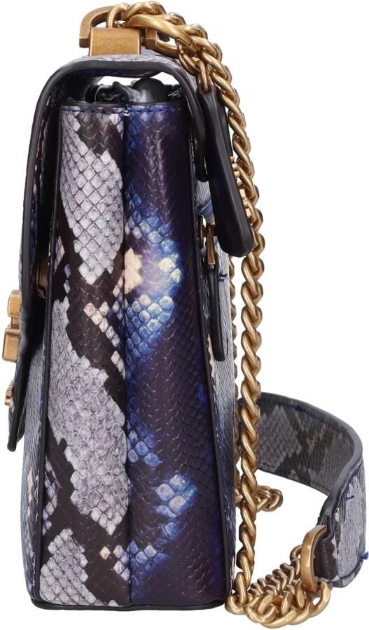 GUESS crossbody tas Shenny met slangenprint donkerblauw - Foto 5