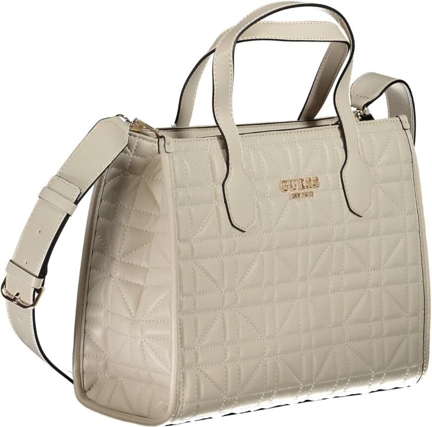 Guess Beige Silvana Handtas met Verstelbare Band Beige Dames - Foto 2