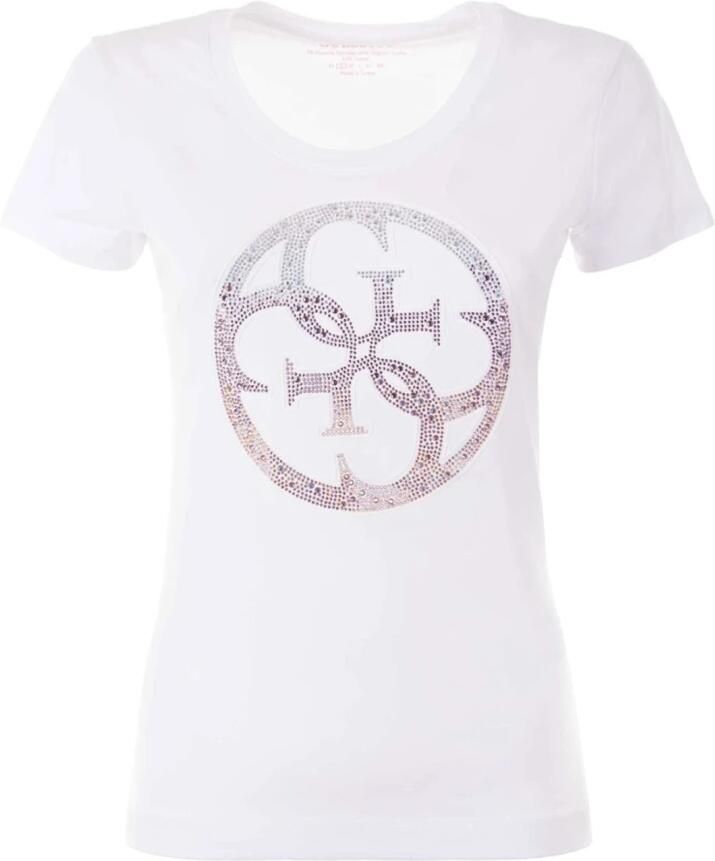 Guess T-shirt met strass-steentjes