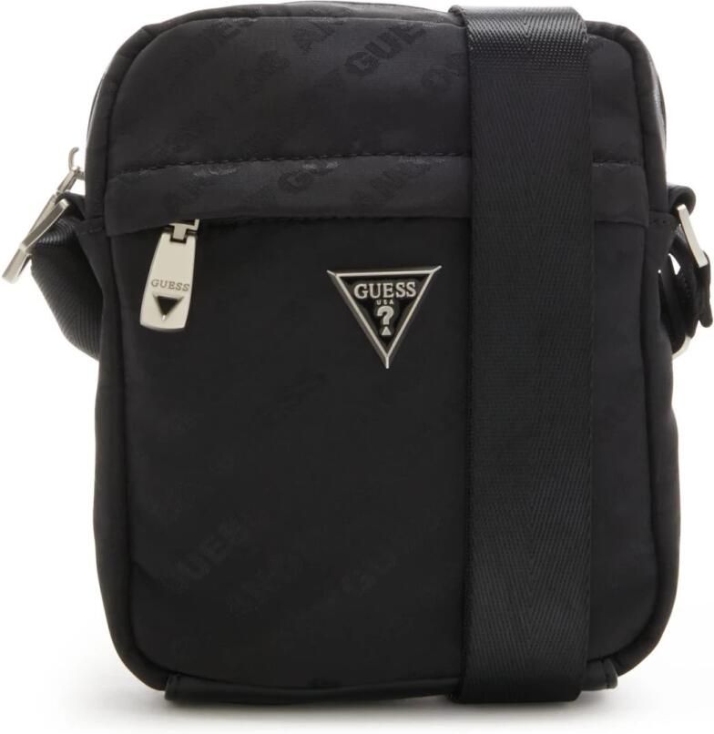 Guess Textiele Schoudertas Venezia Stijl Black Heren - Foto 4