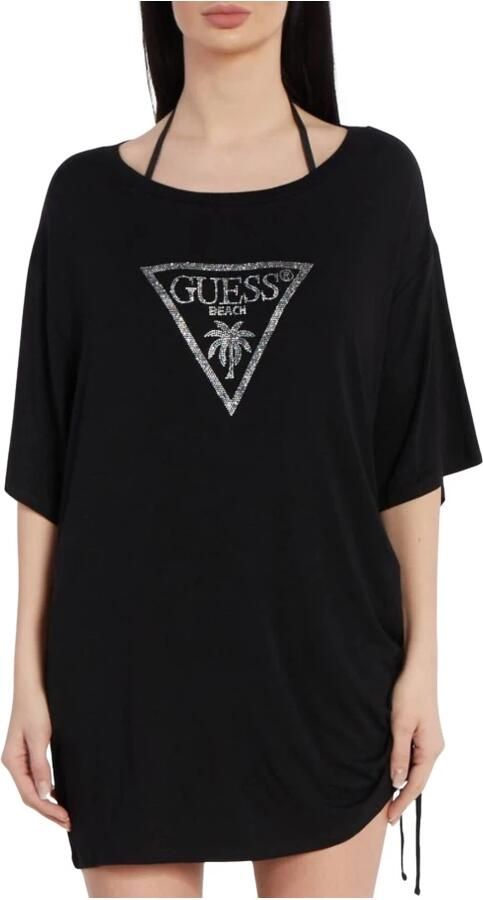 Guess T-shirt met labelprint model 'COULISSE' - Foto 4