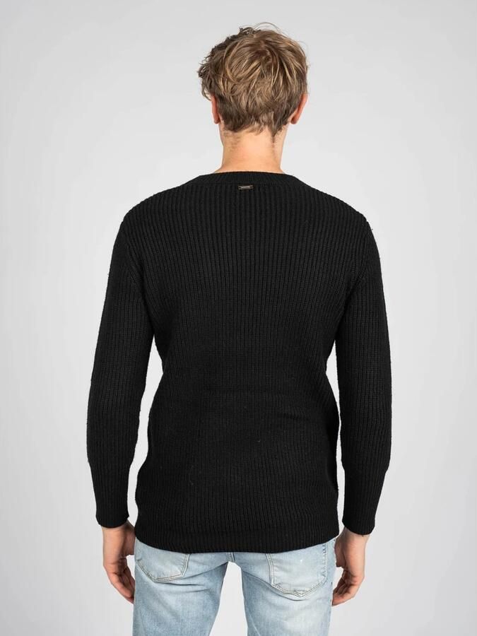 Guess Trui met Ronde Hals Black Heren - Foto 4