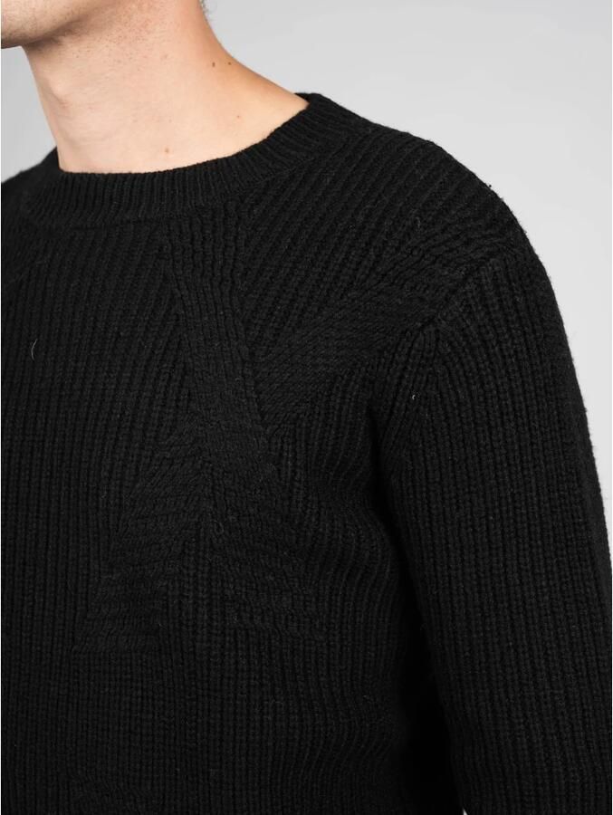 Guess Trui met Ronde Hals Black Heren - Foto 2