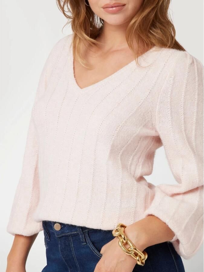 Guess Gestructureerde trui Herfst Winter collectie Pink Dames