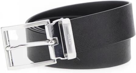 Guess Verstelbare Leren Riem Herfst Winter Collectie Black Heren - Foto 2