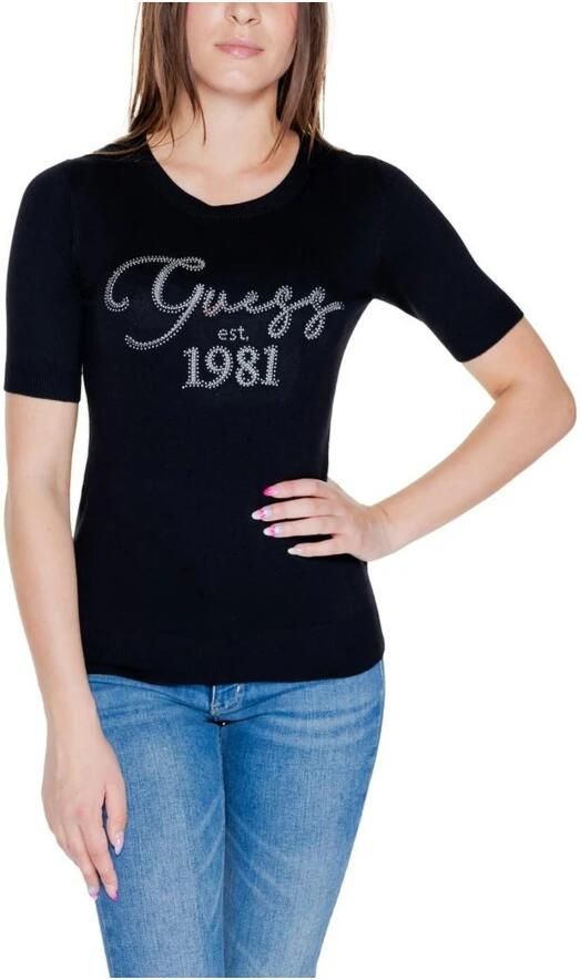 Guess Viscose Blend Tops & T-Shirt Black Dames - Foto 2