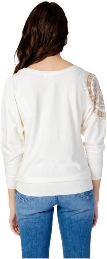 Guess Leslie Logo Vleermuismouw Top White Dames - Foto 3