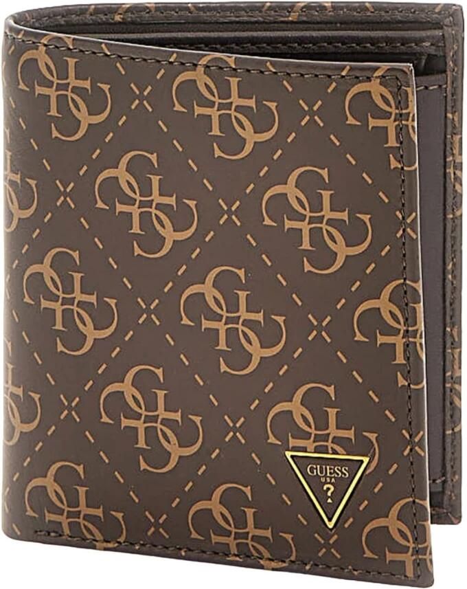 Guess Lea 22 Leren Portemonnee Logo Brown Heren - Foto 3