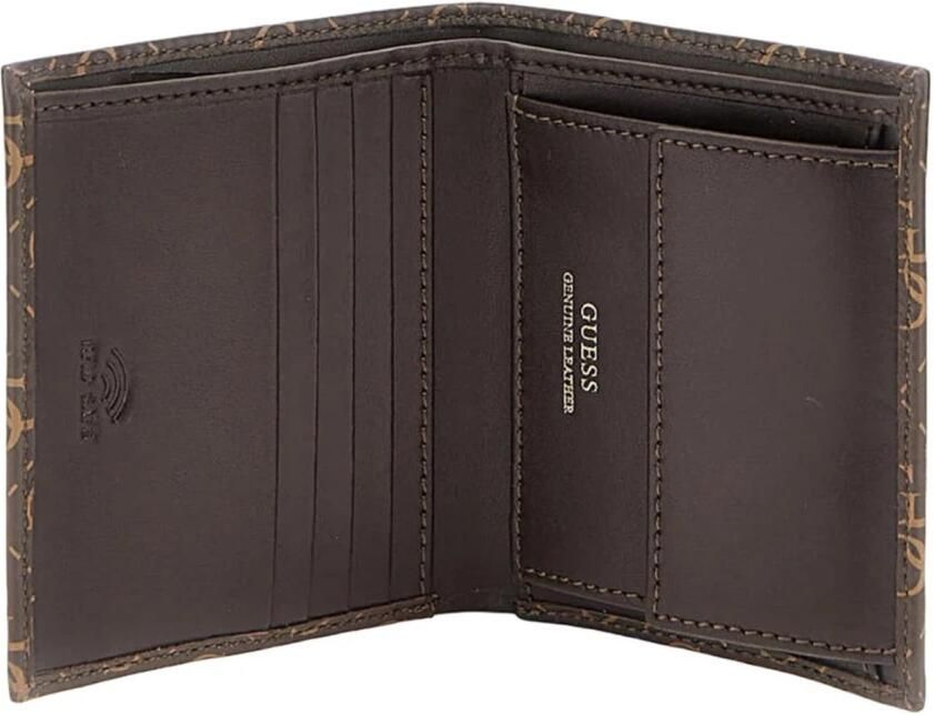 Guess Lea 22 Leren Portemonnee Logo Brown Heren - Foto 2