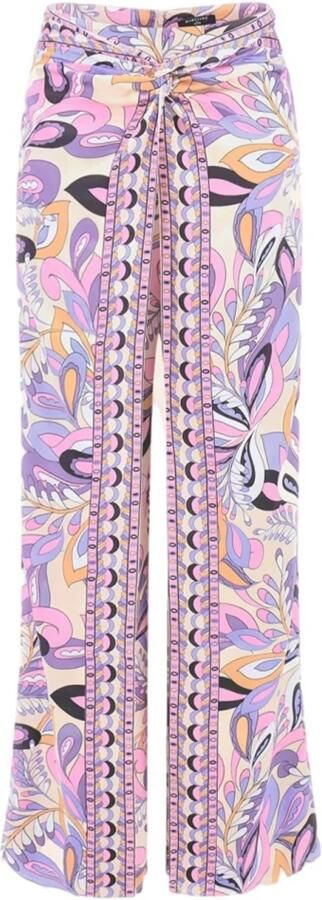 Marciano Guess Wide leg stoffen broek met knoopdetail model 'GYPSET'