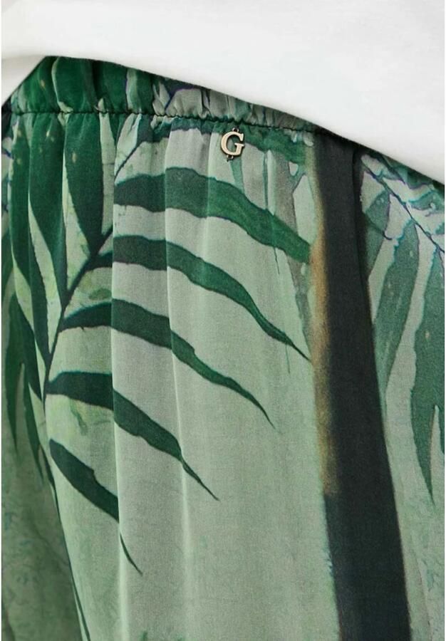 Guess Wide leg fit stoffen broek met all-over print model 'ROXAN'