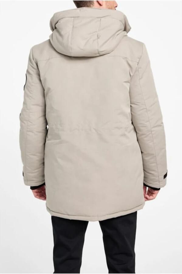 Guess Winter Hooded Jacket Beige Heren - Foto 2