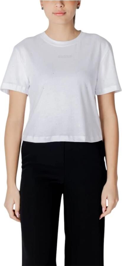 Guess T-shirt Korte Mouw PRIMULA RHINESTONES BOXY TEE V5GI00 I3Z14 - Foto 3