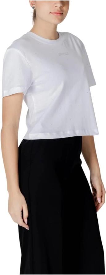 Guess T-shirt Korte Mouw PRIMULA RHINESTONES BOXY TEE V5GI00 I3Z14 - Foto 2