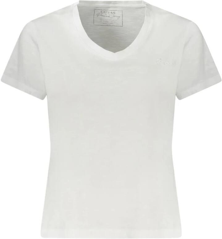Guess Witte Katoenen Tops & T-shirt White Dames