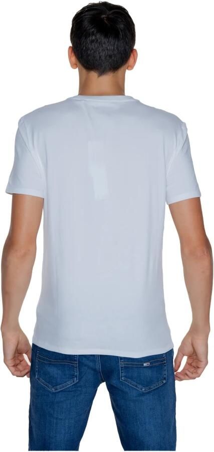 Guess Katoenen Heren T-Shirt Herfst Winter Collectie White Heren