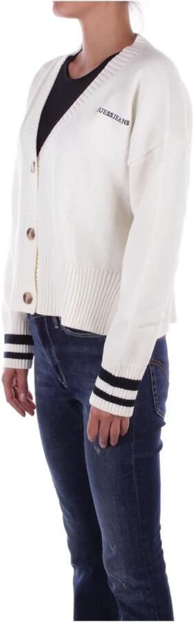 Guess Witte Cardigan met Logo-knoopsluiting White Dames - Foto 2