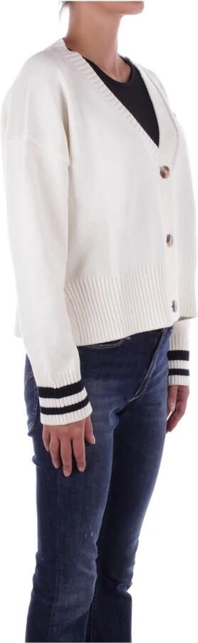 Guess Witte Cardigan met Logo-knoopsluiting White Dames - Foto 3