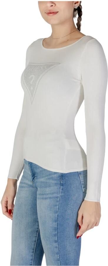 Guess Witte gebreide trui met lange mouwen White Dames - Foto 2