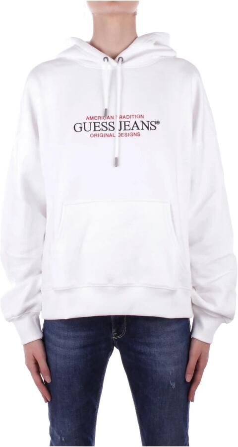 Guess Witte hoodie met borduurwerk White Heren - Foto 6