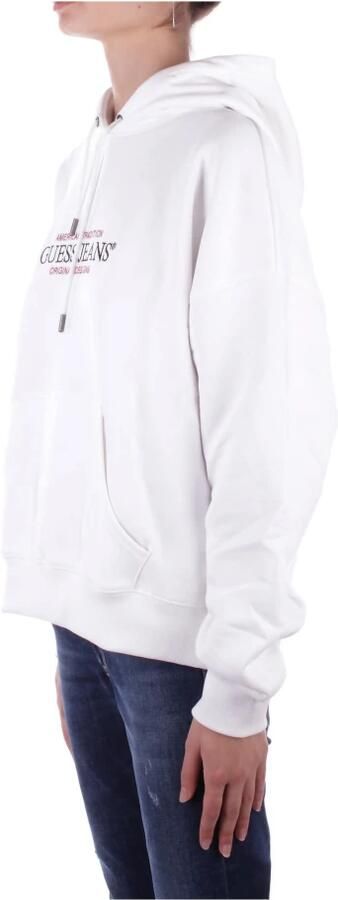 Guess Witte hoodie met borduurwerk White Heren - Foto 4