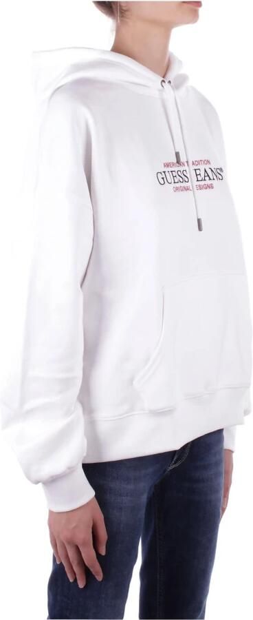 Guess Witte hoodie met borduurwerk White Heren - Foto 2