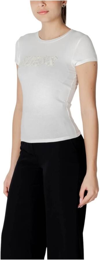 Guess T-shirt Korte Mouw T-shirt logo en cheveux de poney femme R5