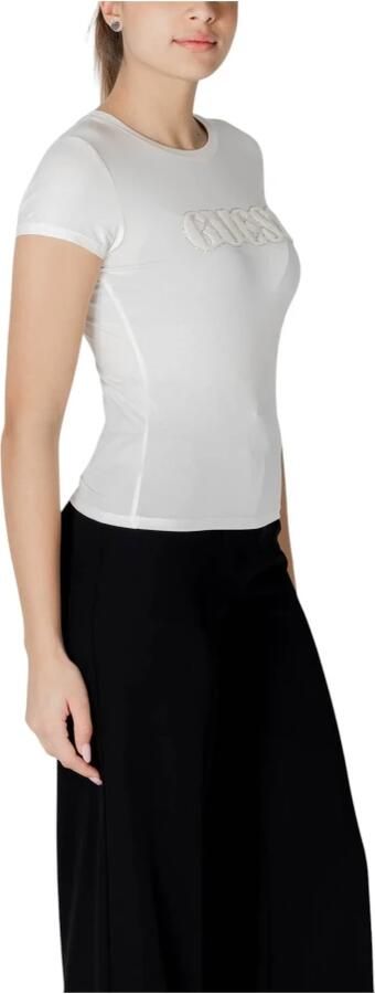 Guess T-shirt Korte Mouw T-shirt logo en cheveux de poney femme R5 - Foto 2