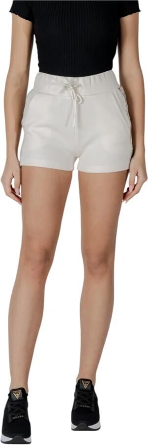 Guess Witte Lace-Up Shorts Katoen-Polyester Mix White Dames - Foto 3