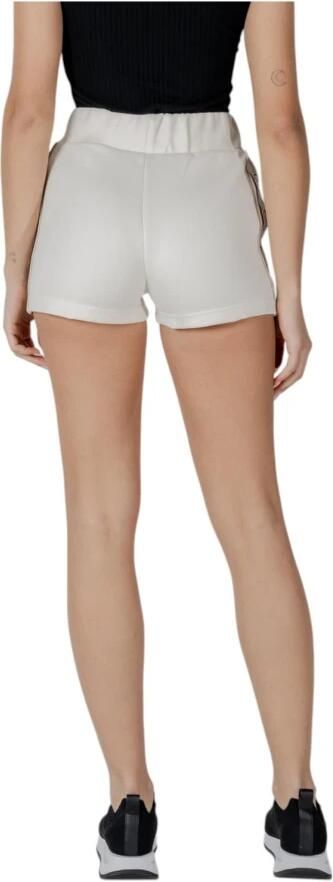 Guess Witte Lace-Up Shorts Katoen-Polyester Mix White Dames