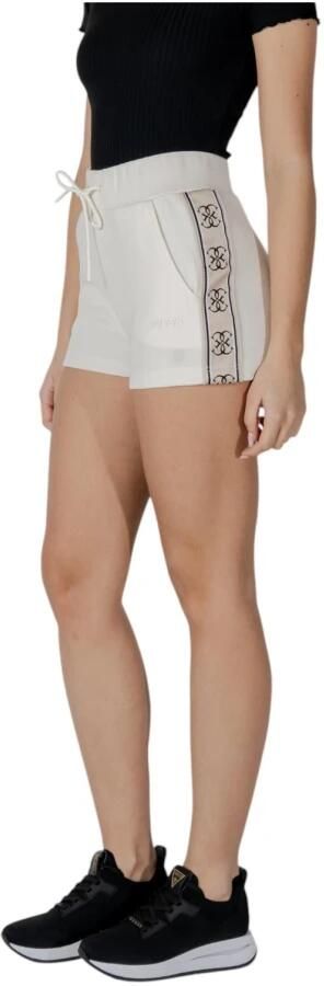 Guess Witte Lace-Up Shorts Katoen-Polyester Mix White Dames - Foto 2
