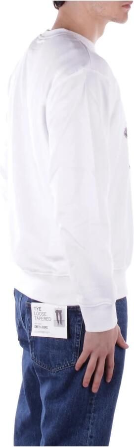 Guess Witte Logo Front Sweater White Heren - Foto 5