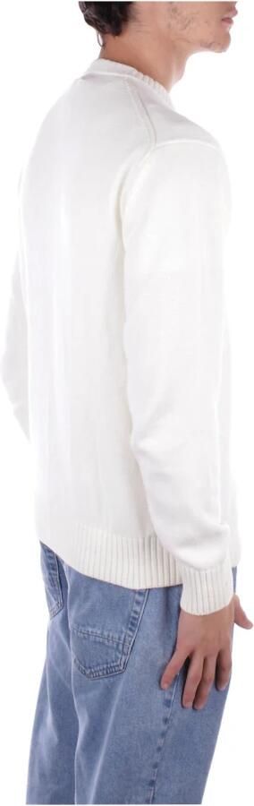 Guess Logo Front Sweater Regular Fit Cotton White Heren - Foto 10