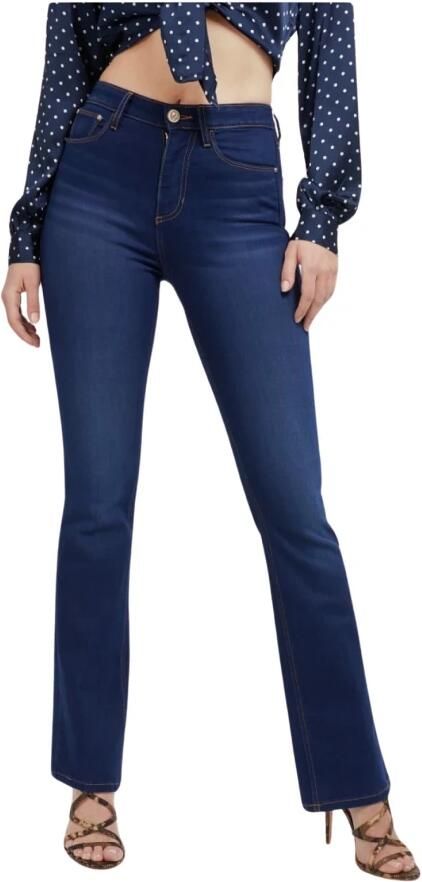 Guess Zijden katoenen Flare jeans Blue Dames - Foto 3